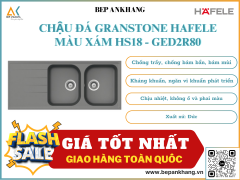 CHẬU ĐÁ GRANSTONE HAFELE MÀU XÁM HS18 - GED2R80 570.35.560